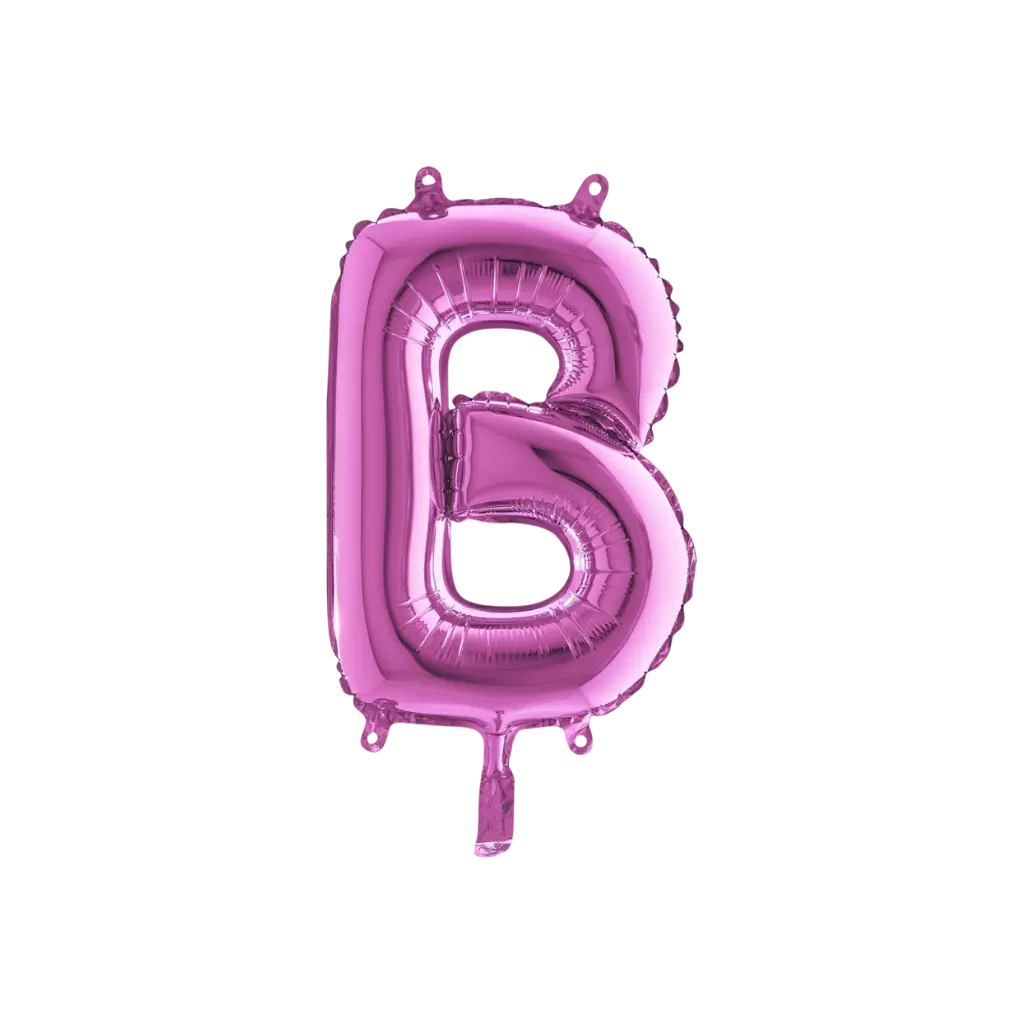 Ballon Letter B Roze - 35cm