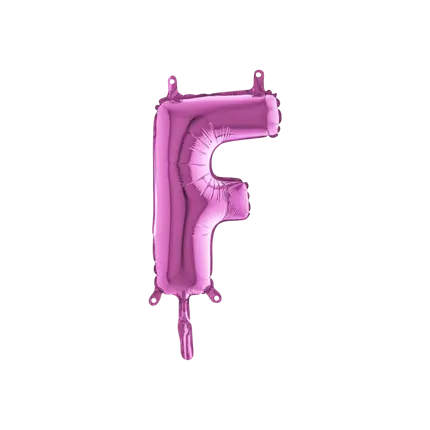 Ballon Letter F Roze - 35cm