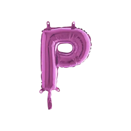 Ballon Letter P Roze - 35cm