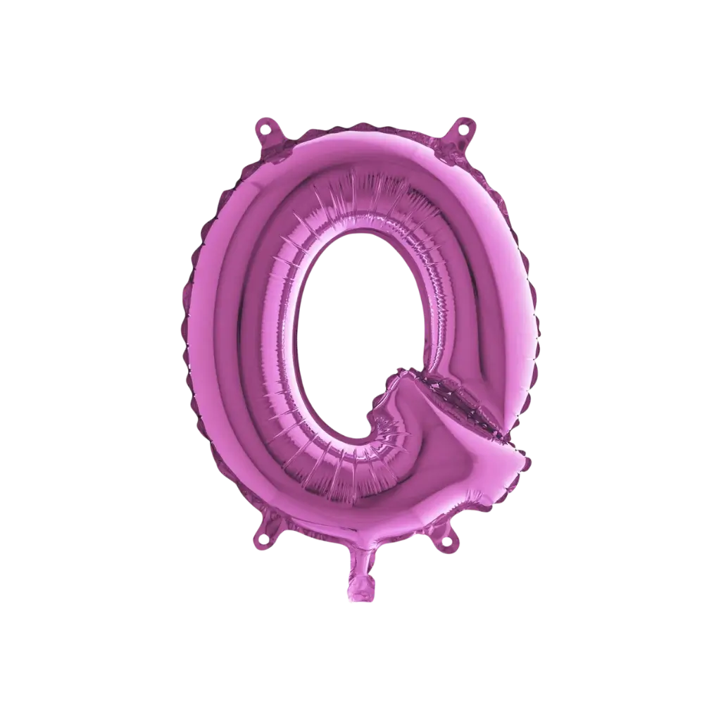 Ballon Letter Q Roze - 35cm