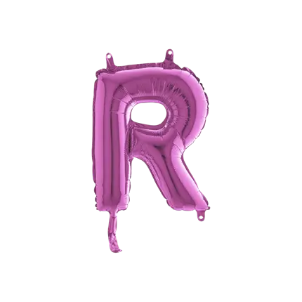 Ballon Letter R Roze - 35cm
