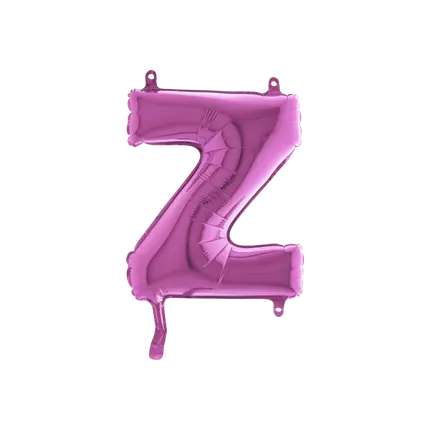 Ballon Letter Z Roze - 35cm