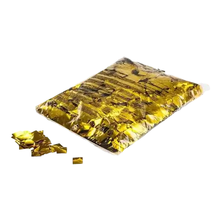 1KG zak metallic goud confetti vierkant 17X17mm Magic FX