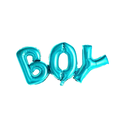 Metalen Jongensbal Blauw 67x29cm