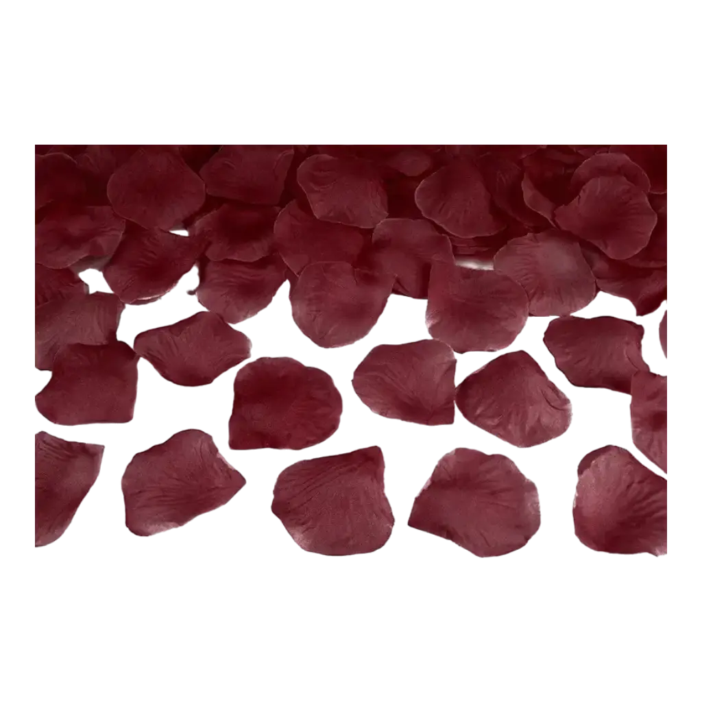 100 donkerrode rozenblaadjes