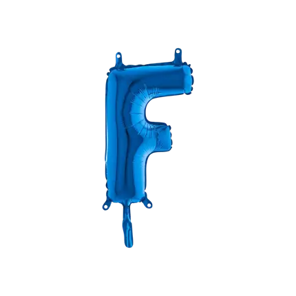 Ballon Letter F Blauw - 35cm