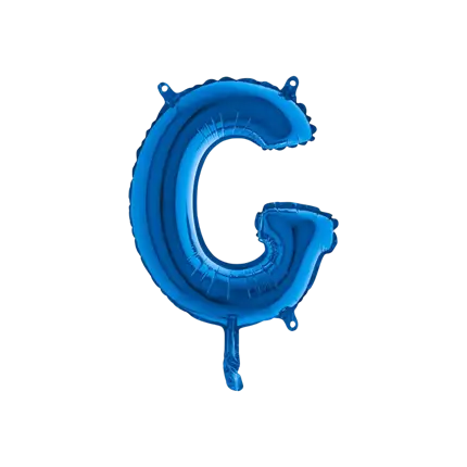 Ballon Letter G Blauw - 35cm