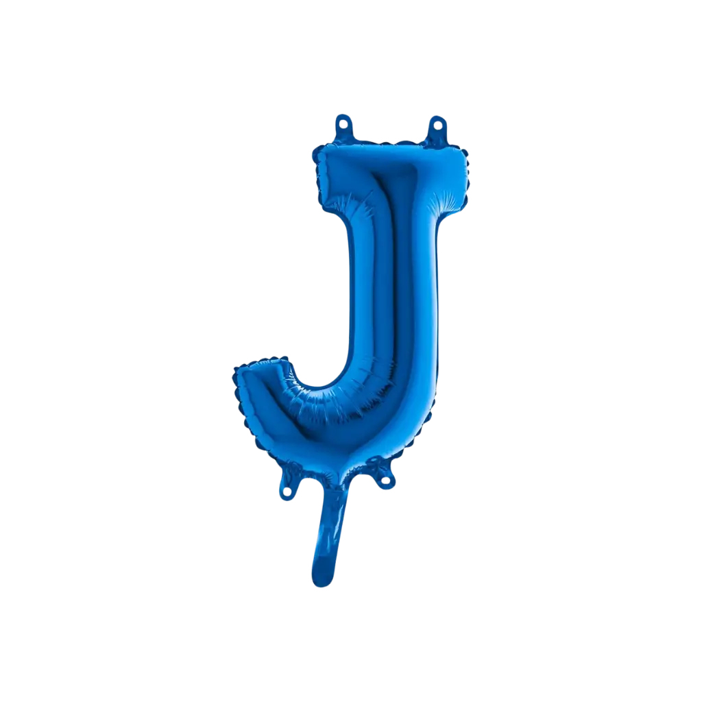 Ballon Letter J Blauw - 35cm