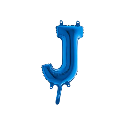 Ballon Letter J Blauw - 35cm