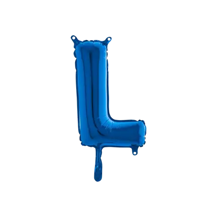 Ballon Letter L Blauw - 35cm
