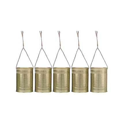 Set van 5 gouden decoratieve dozen