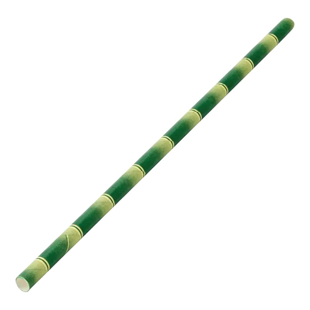 Bamboe papieren rietje 20cm /ø6mm (250 stuks)