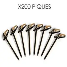 Bamboe spies zwart knoopvorm 6cm (200st)