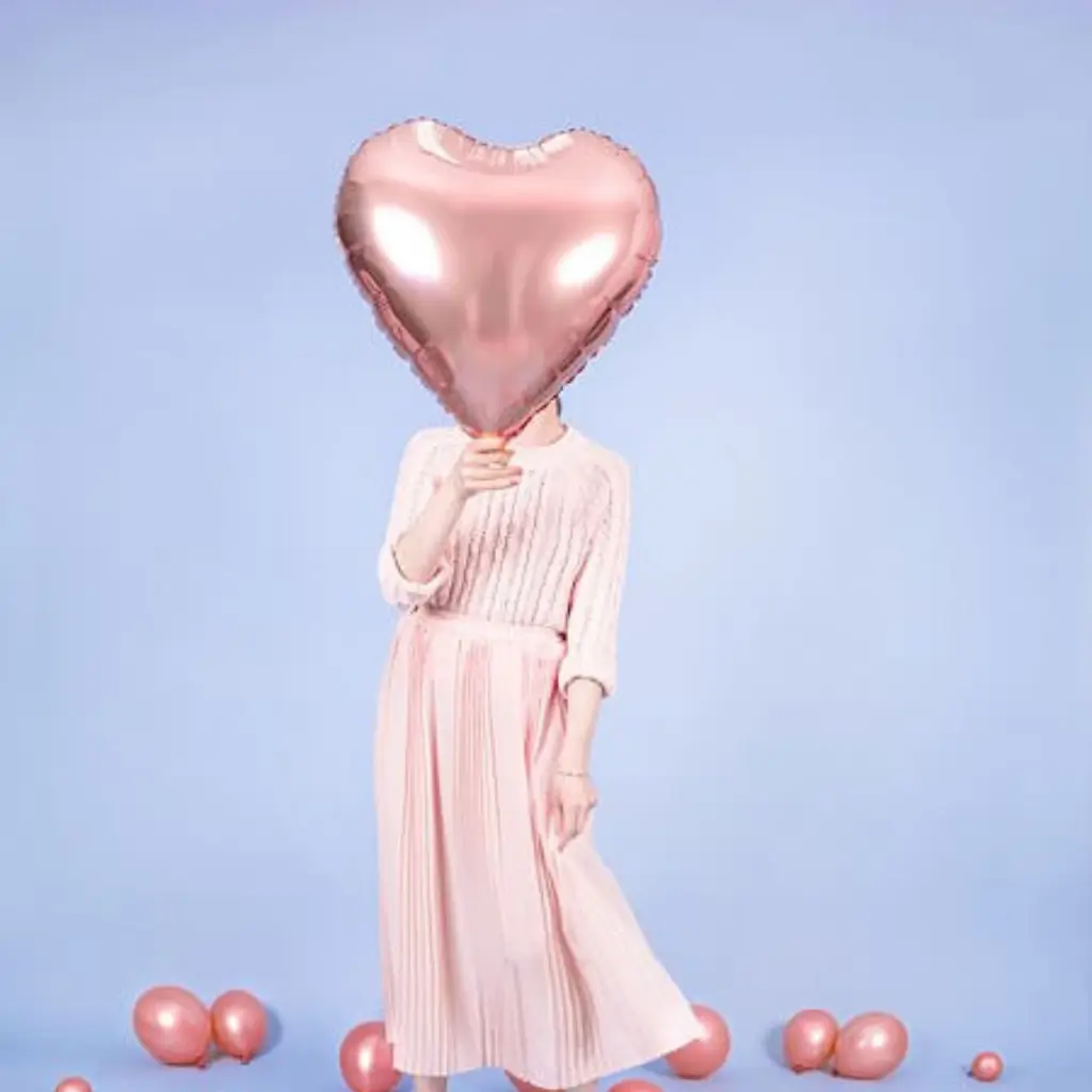 Hart ballon metallic roségoud 61cm
