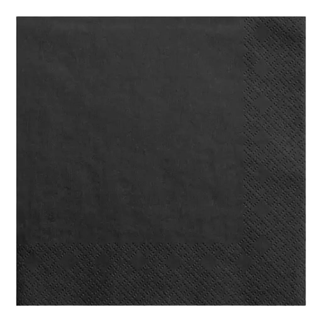 Zwarte papieren handdoek (set van 20)