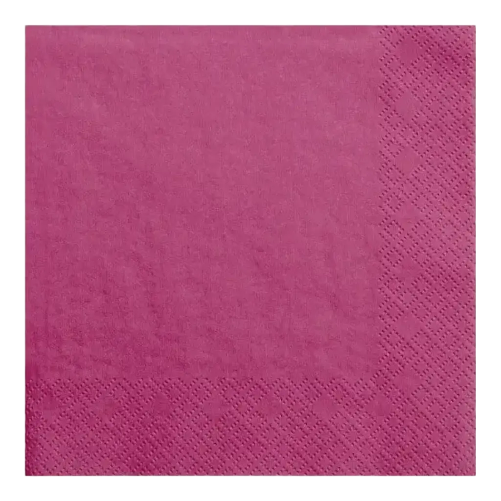 Donkerroze papieren handdoekjes (set van 20)