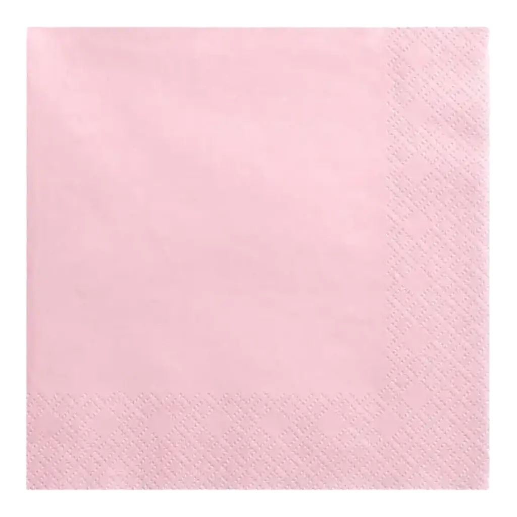 Lichtroze papieren handdoek (set van 20)