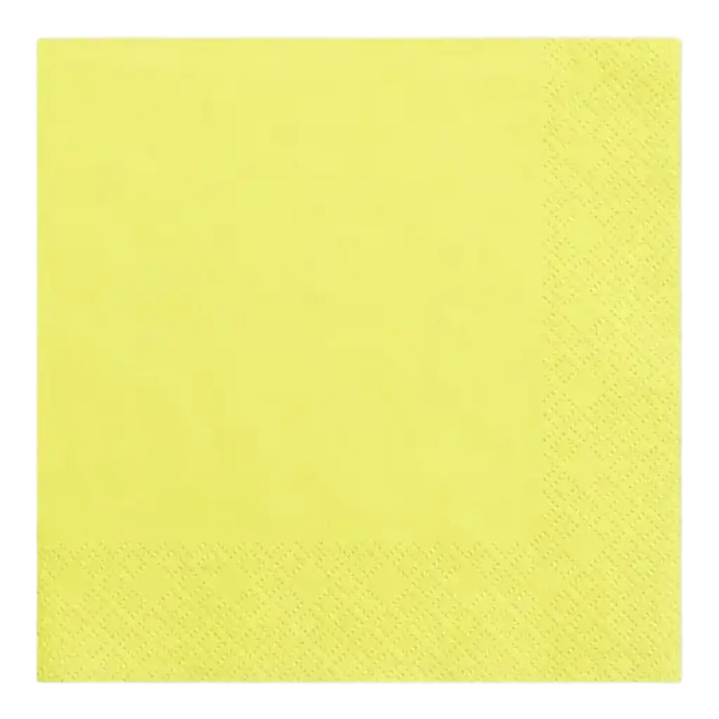 Gele papieren handdoek (set van 20)