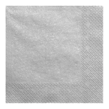 Zilver/zilver papieren handdoek (Set van 20)