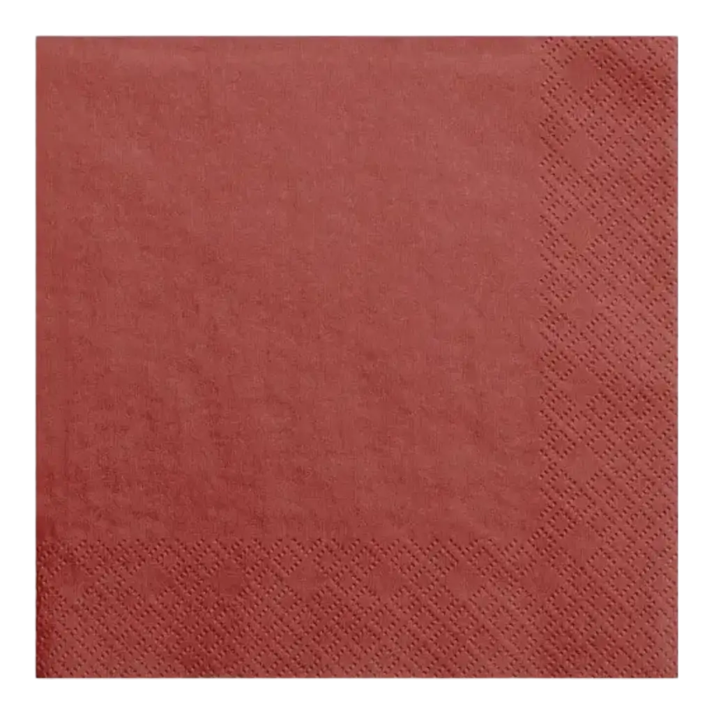 Rode papieren handdoek (set van 20)