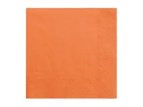 Oranje papieren handdoekjes (set van 20)