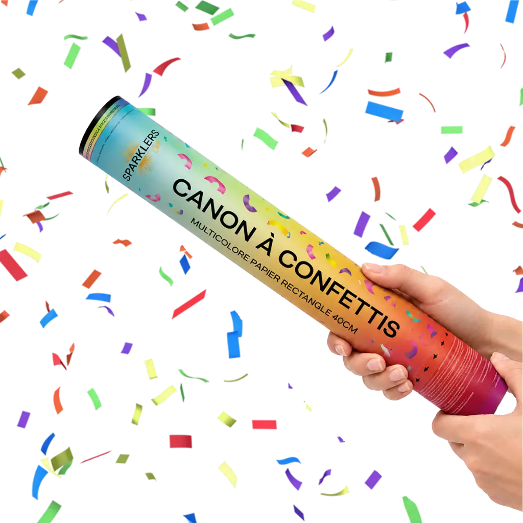 40cm Multicolor confetti kanonnen