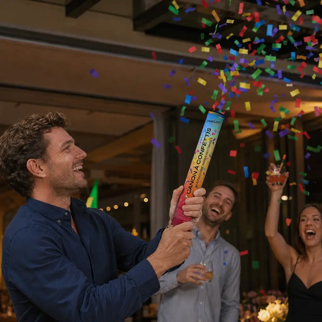 40cm Multicolor confetti kanonnen