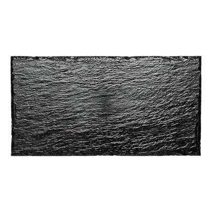 Rechthoekig bord imitatie leisteen 30x15,8cm x10p.