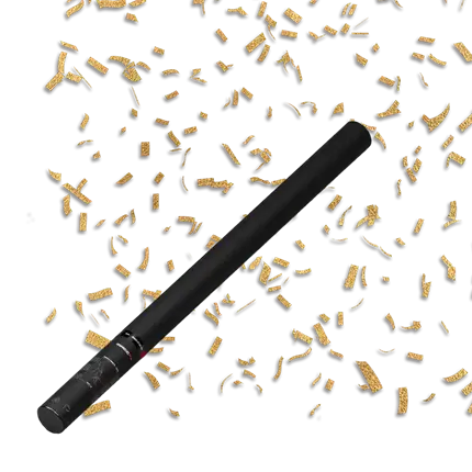 MAGIC FX Goud / Goud handmatig confetti pistool 80 cm