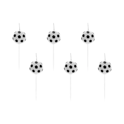 Voetbalkaars (set van 6)