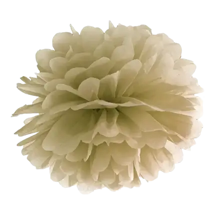 Gouden papieren pompon 25cm