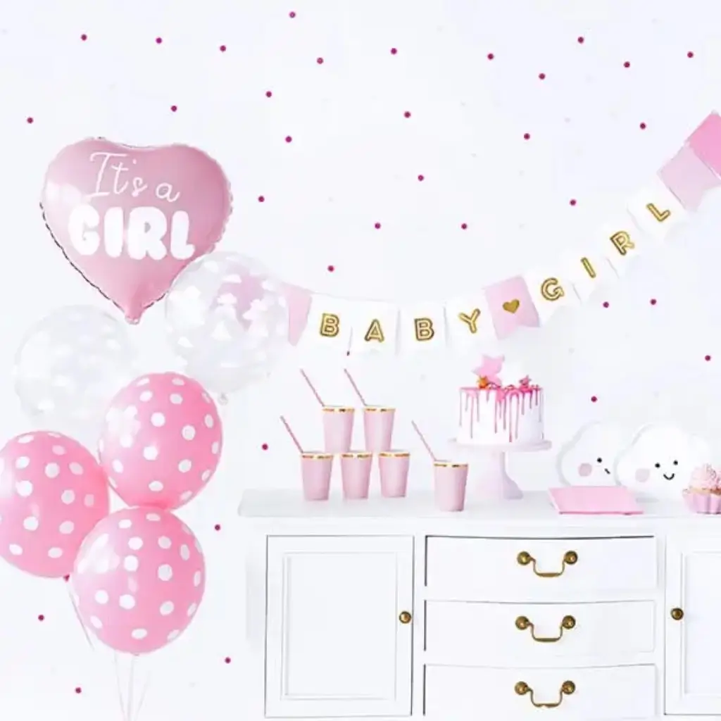 It's a Girl" decoratie kit