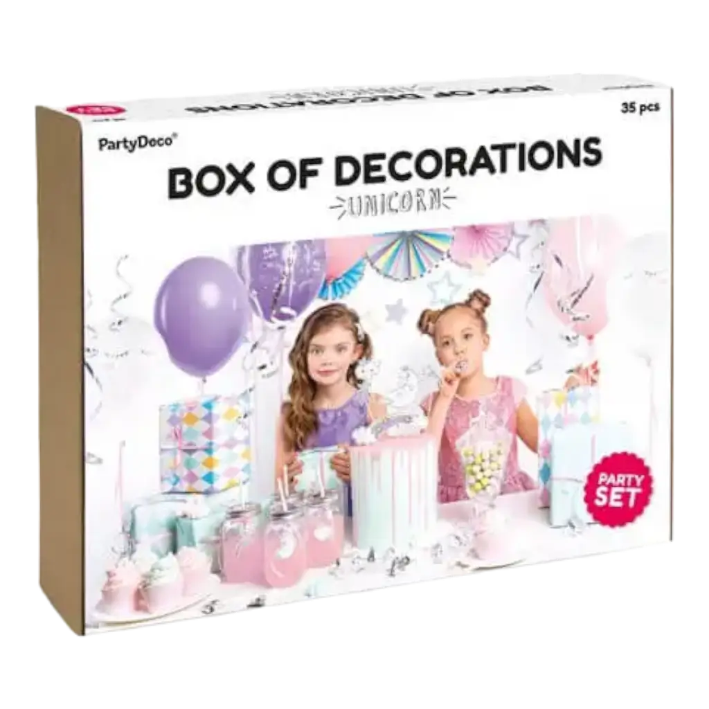 Eenhoorn verjaardag decoratie kit
