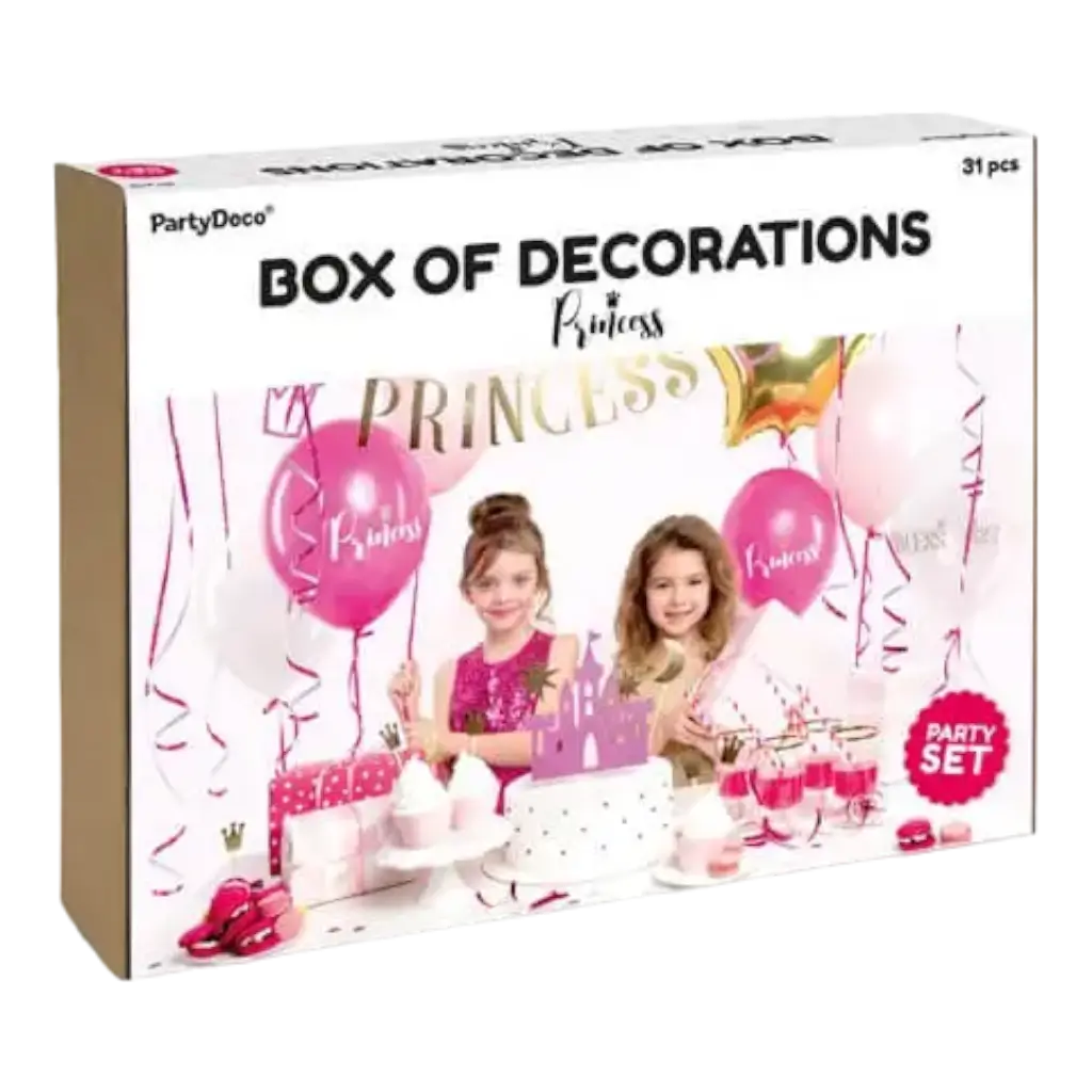 Prinses thema verjaardag decoratie kit
