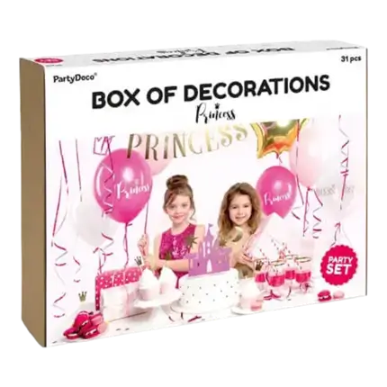 Prinses thema verjaardag decoratie kit