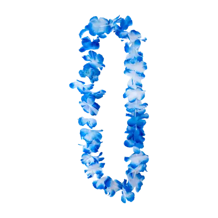 Blauwe Hawaïaanse Bloemen Ketting