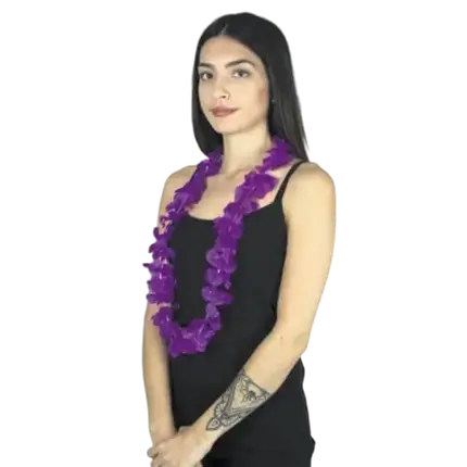 Hawaïaanse bloemenketting paars