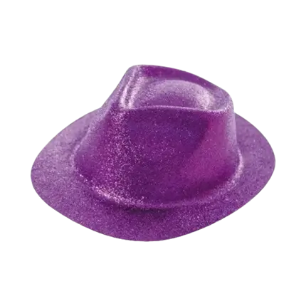 Hoed BORSALINO Paillette Violet