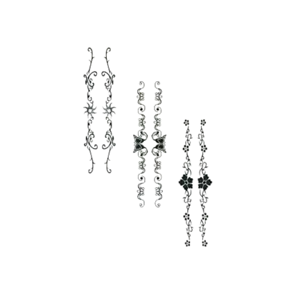 Set van 2 nep glittertattoos