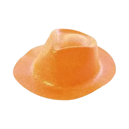 Hoed BORSALINO Paillette Oranje