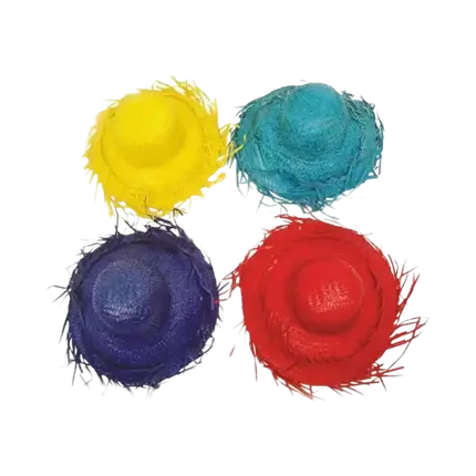 Caribische strohoed Blauw Turquoise