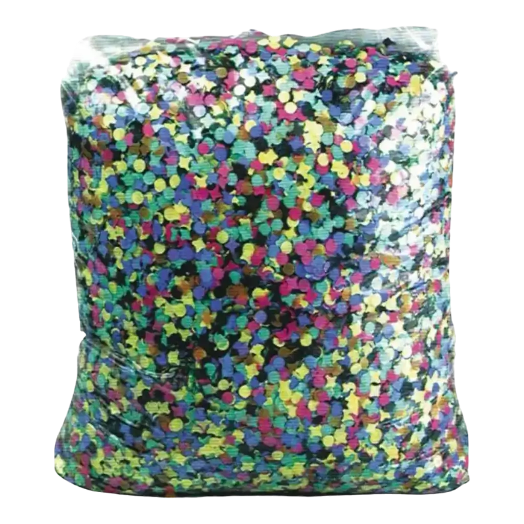 1 kg zak veelkleurige confetti