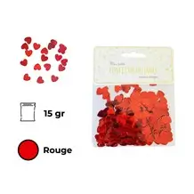 Tafelconfetti rood hart (15gr)