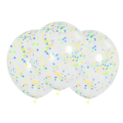 Set van 3 Pastel Confetti Ballonnen