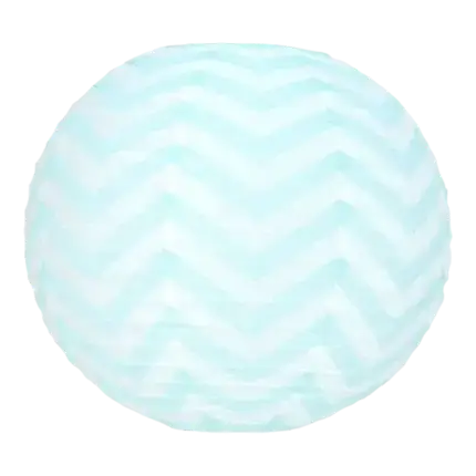 Japanse lantaarn blauwe chevrons 35cm