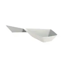 Witte plastic Diamond-pot - Set van 30