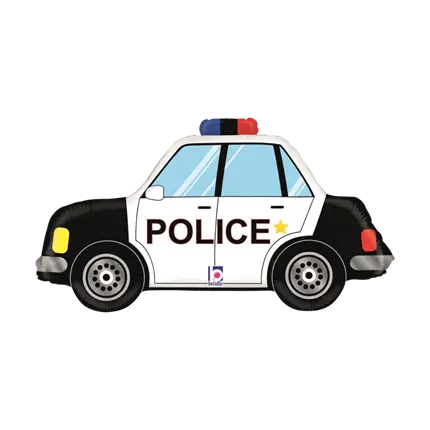 Heliumballon Politieauto 86cm