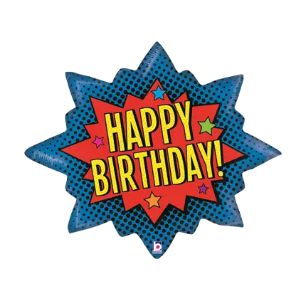 Gelukkige verjaardag ballon Super Hero 89cm