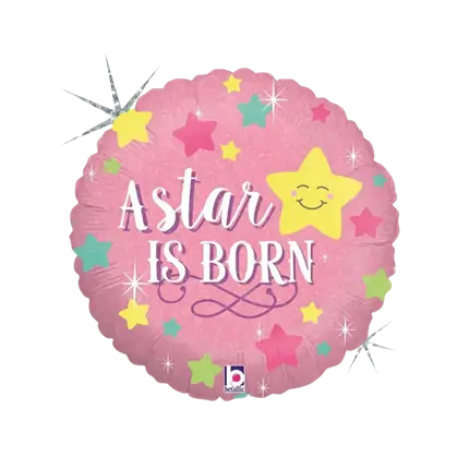 Roze ballon A Star Is Born ø45cm