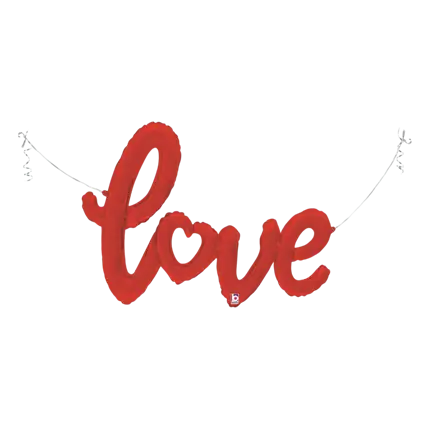 Love Script Rode Ballon 119cm